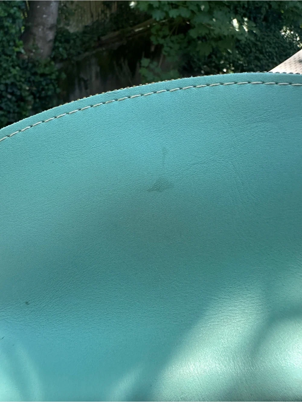 Portland Leather Mint Green Leather Cosmetic Pouch